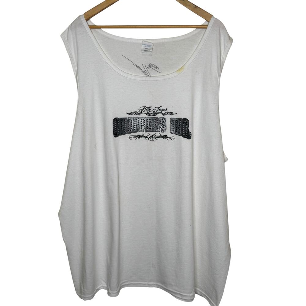 Billy Lane Choppers Inc 4XL 100% Cotton White Muscle Shirt Tank Top Shirt